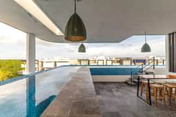 Stylish Boho Studio + Rooftop Pool @ Aldea Zama